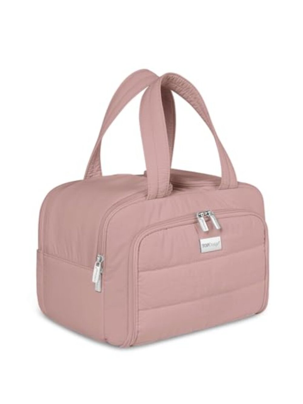 Puffer Travel Toiletry Bag Makeup Organizer 4 Compartment Nylon
